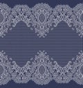 Vector Lace Ribbon Seamless Pattern.